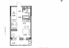 1-к квартира, 38 м&sup2, 2/10 эт., Пермь, Карпинского, 11 - фото 1